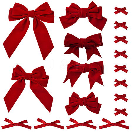 8 Styles Cloth Plush Bowknot Alligator Hair Clips PHAR-SP0001-19-1