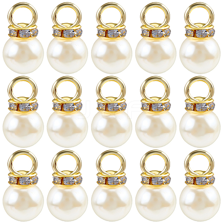200Pcs ABS Imitation Pearl Pendants FIND-SC0019-99-1
