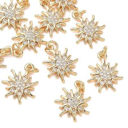 SHEGRACE Brass Clear Cubic Zirconia Pendants XGRQ3K123-534G-1