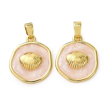 Brass Enamel Pendants KK-F911-01C-G03-1