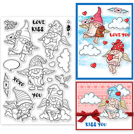 Custom PVC Plastic Clear Stamps DIY-WH0448-0392-1