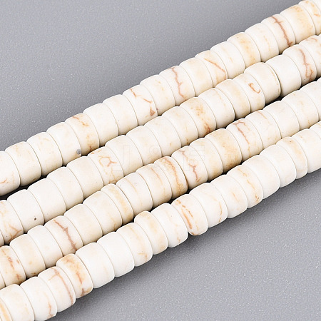 Synthetic Howlite Beads Strands G-N352-08A-1