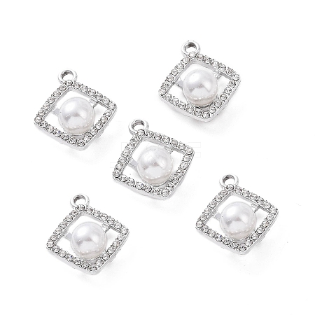 Alloy Rhinestone Pendants ALRI-C008-63P-1