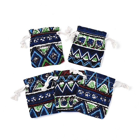 Ethnic Style Burlap Packing Pouches ABAG-N009-06A-02-1