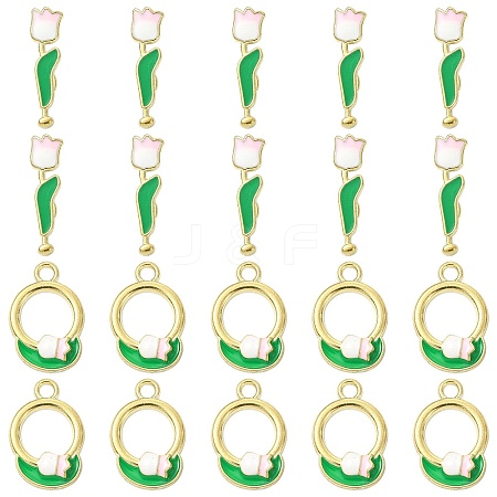 10Pcs Zinc Alloy Enamel Toggle Clasps FIND-CJ0004-98-1