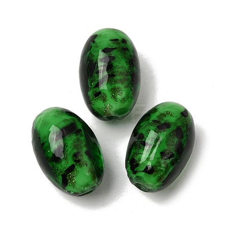 Handmade Gold Sand Lampwork Beads LA-CBAC6A6-01C-1