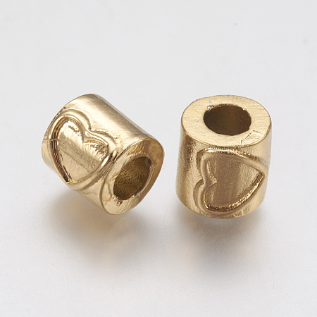 Ion Plating(IP) 304 Stainless Steel European Beads Enamel Settings STAS-J022-121G-A-1