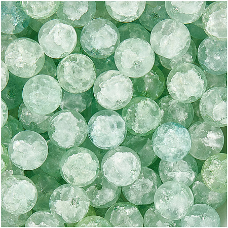 2Strands Crackle Glass Beads Strands GLAA-LT0001-01A-1