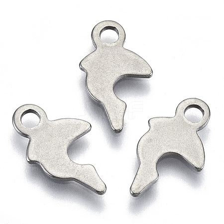 Non-Tarnish 201 Stainless Steel Charms STAS-R116-074-1
