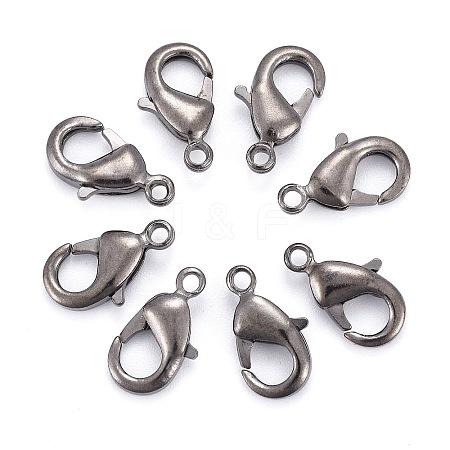 Brass Lobster Claw Clasps X-KK-902-B-1