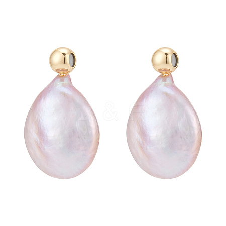 Natural Freshwater Pearl Pendants PEAR-WH0011-002B-G-1