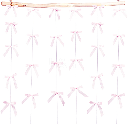 6Pcs Polyester Bowknot Hanging Streamer AJEW-SP0002-71B-1