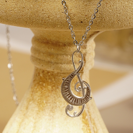 Music Note Pendant Necklaces GC1579-2-1