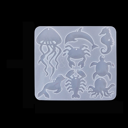 DIY Food Grade Silhouette Silicone Pendant Molds PW-WG71054-03-1