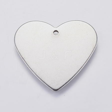 Tarnish Resistant 201 Stainless Steel Stamping Blank Tag Pendants STAS-F139-034P-1
