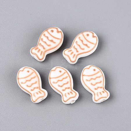 Handmade Porcelain Ceramic Beads PORC-Q005-05B-1