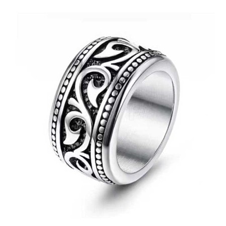 316 Stainless Steel Finger Ring with Enamel for Men LS-PW-WG56139-02-1