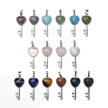 Natural & Synthetic Gemstone Pendants G-I321-06P-1