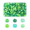 480Pcs 6 Colors Opaque & Transparent Plastic Beads KY-YW0001-75B-1
