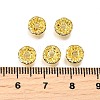 Brass Grade A Crystal Rhinestone Spacer Beads RB-A006-7MM-G-4