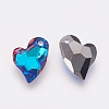 K9 Glass Rhinestone Pendants GLAA-F083-01A-03-2