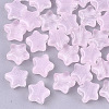Transparent Spray Painted Glass Beads X1-GLAA-N035-01-A02-1