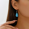 Fashionable Classic Blue Turquoise Dangle Earrings VK0743-3