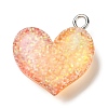 Gradient Color Transparent Resin Pendants RESI-A023-01C-2