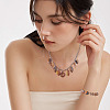 125G Gradient Color Transparent Glass Beads GLAA-TA0003-58C-7