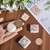 CRASPIRE 3Pcs 3 Styles Retro Flower Pattern Resin Clay Pressed Molds DIY-CP0010-32-3