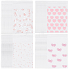 4 Bags 4 Styles Printed Transparent OPP Cellophane Storage Bags OPP-SP0001-07B-1