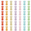 500Pcs Electroplate Opaque Resin Beads FIND-SP0005-06-7