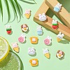 40Pcs 8 Styles Rabbit Theme Opaque Resin Cabochons RESI-CJ0003-78-4