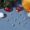 200Pcs 2 Colors Aluminum Round Ornament Cap FIND-AR0004-87B-3
