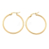 Ion Plating(IP) 304 Stainless Steel Hoop Earrings EJEW-N0016-11G-E-2