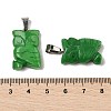 Dyed Natural White Jade Pendants G-B127-09P-02-4
