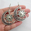 Moon with Sun Alloy Dangle Earrings FS-WG4E656-01-1