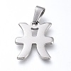 Non-Tarnish 304 Stainless Steel Pendants STAS-L210-06B-P-01-1