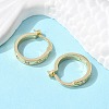 Brass Micro Pave Clear Cubic Zirconia Hoop Earrings EJEW-H125-18G-4