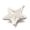 Non-Tarnish 304 Stainless Steel Pendants STAS-C073-03P-1-2