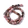 Natural Rhodonite Beads Strands G-L235B-13-3