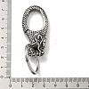 Tibetan Style 316 Surgical Stainless Steel Fittings with 304 Stainless Steel Key Ring FIND-Q101-23AS-3