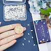 240Pcs 2-Hole Opaque Glass Seed Beads SEED-SC0001-62B-3