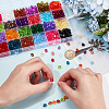   1200Pcs 24 Colors Transparent Acrylic Beads TACR-PH0001-64-3