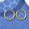 Ion Plating(IP) 304 Stainless Steel Huggie Hoop Earrings EJEW-F111A-19mm-G-4