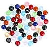 120Pcs Transparent Resin Beads RESI-PA0001-23C-7