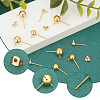   60pcs 3 Size 304 Stainless Steel Stud Earring Findings STAS-PH0004-84-3