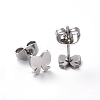 Tarnish Resistant 304 Stainless Steel Stud Earrings EJEW-H368-30P-2