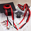 Two Tone Graduation Ribbon Leis FIND-WH0423-78E-4