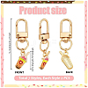 14Pcs 7 Styles Drink Alloy Enamel Pendant Decorations KEYC-PH01568-2